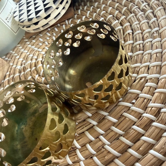 Two vintage Partylite brass candleholders “hearts” - Picture 5 of 5